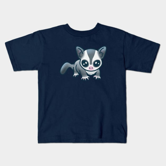 Cute Sugar Glider Kids T-Shirt by mil.creates